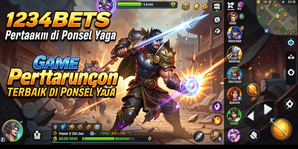 Tampilan gameplay seru dari pertarungan di 1234BETS.
