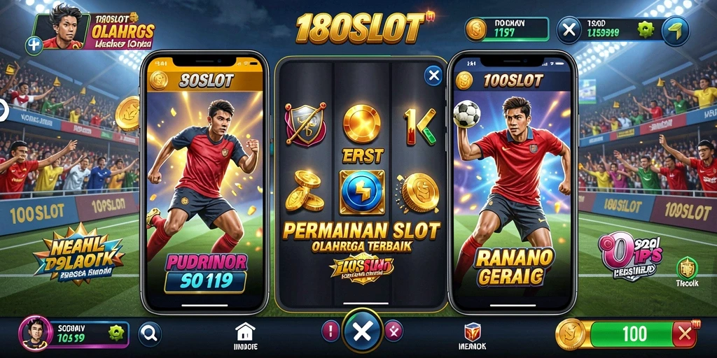 Screenshot gameplay 180SLOT menampilkan keseruan permainan slot olahraga.