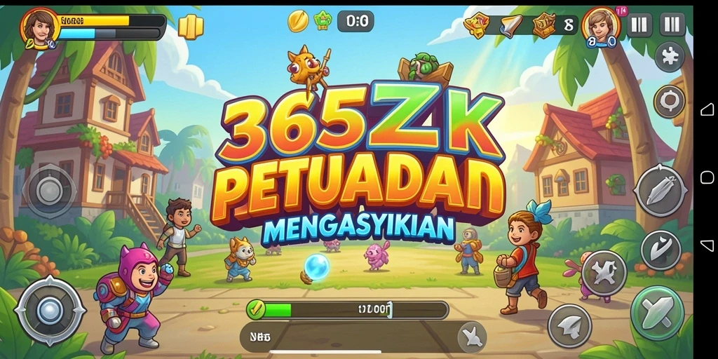 Screenshot memperlihatkan aksi seru dalam gameplay Arcade 365ZK.