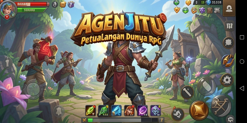 Gameplay seru AGENJITU dengan pertarungan epik.