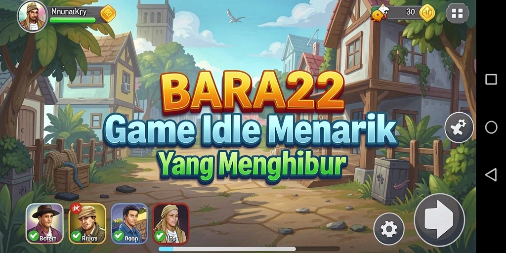 Tampilan gameplay BARA22 yang menarik dan menyenangkan.