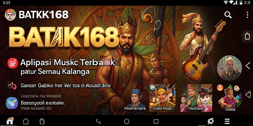 Tampilan gameplay seru dan interaktif di BATIK168.