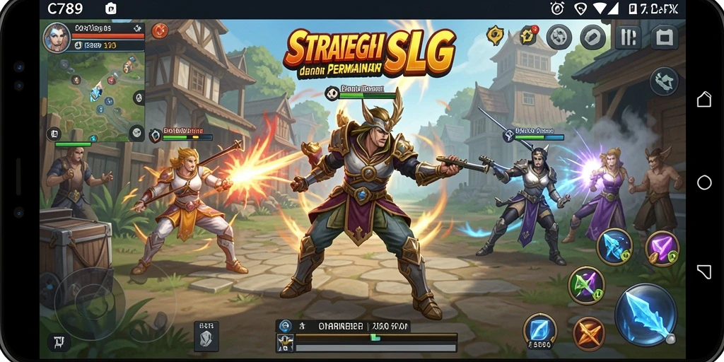 Tampilan gameplay yang menarik dalam C789, menunjukkan elemen strategi yang mendalam.