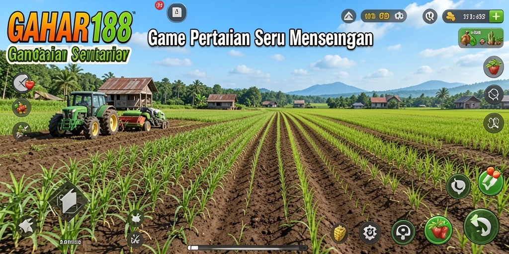 Tampilan screenshot GAHAR188 saat bertani dengan indah.