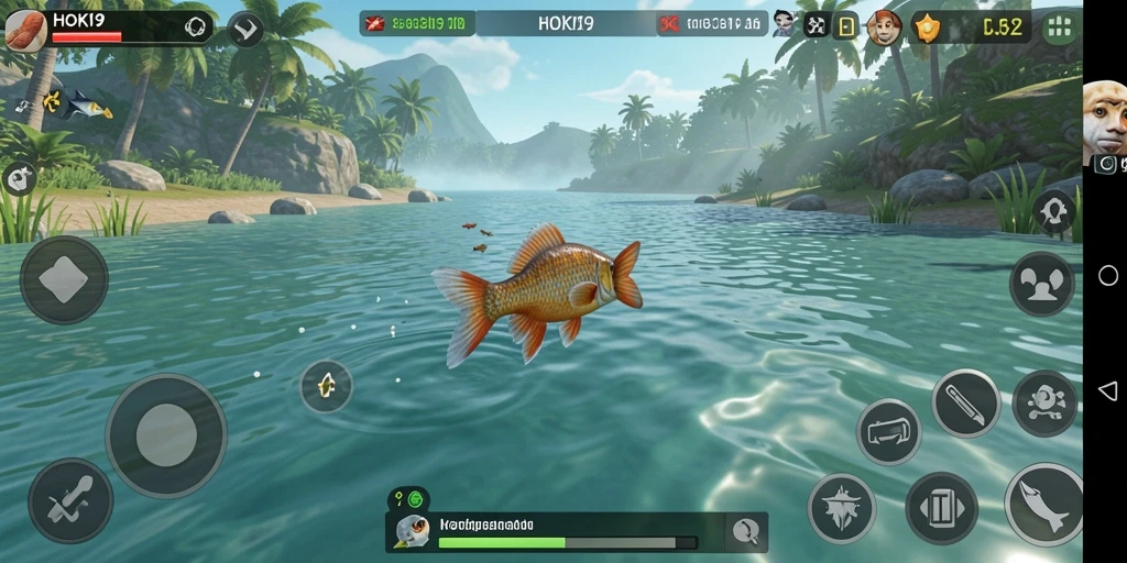 Gameplay HOKI9 yang seru saat memancing di laut dalam.