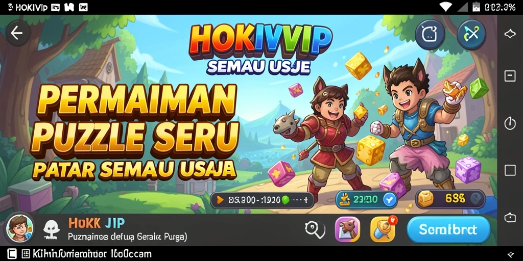 Tangkapan layar permainan HOKIVIP dengan gameplay Puzzle yang menarik.