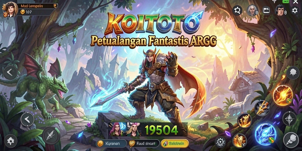 Tampilan seru gameplay KOITOTO dalam dunia ARPG.
