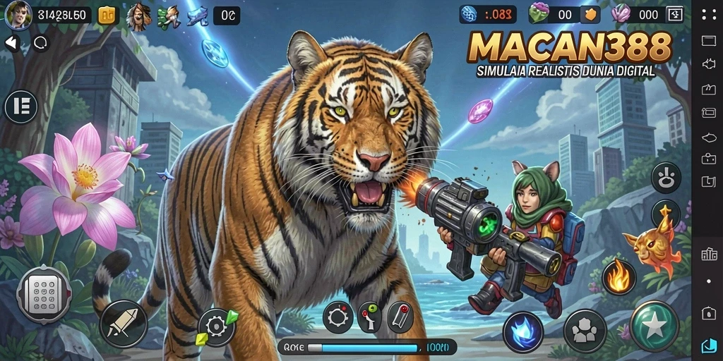 Tampilan gameplay <strong>MACAN388</strong> yang menarik dan interaktif dalam dunia simulasi.