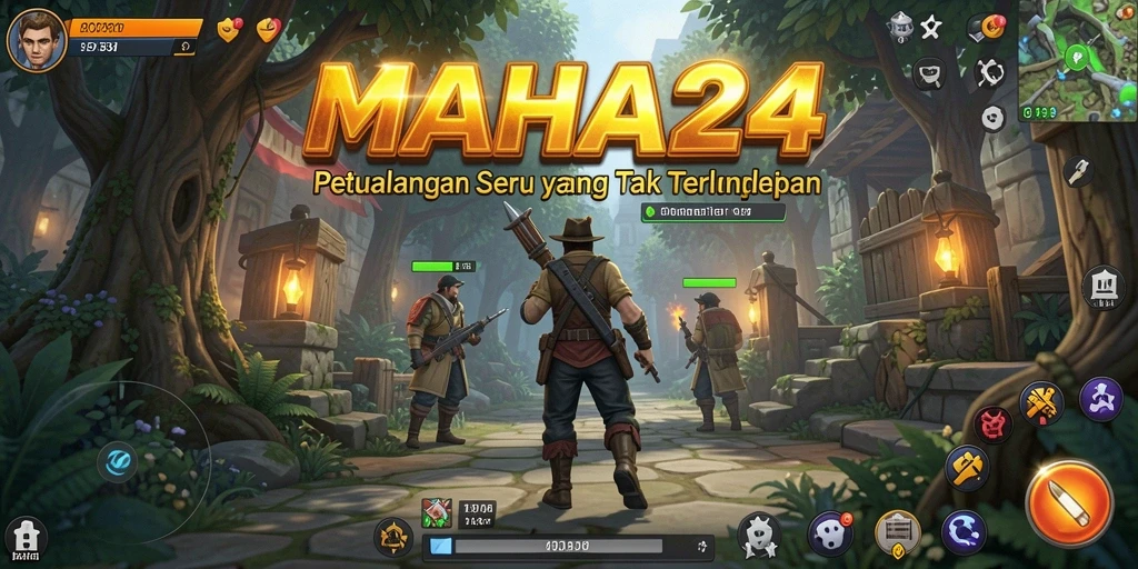 Screenshot gameplay MAHA24 dengan berbagai aksi petualangan seru.