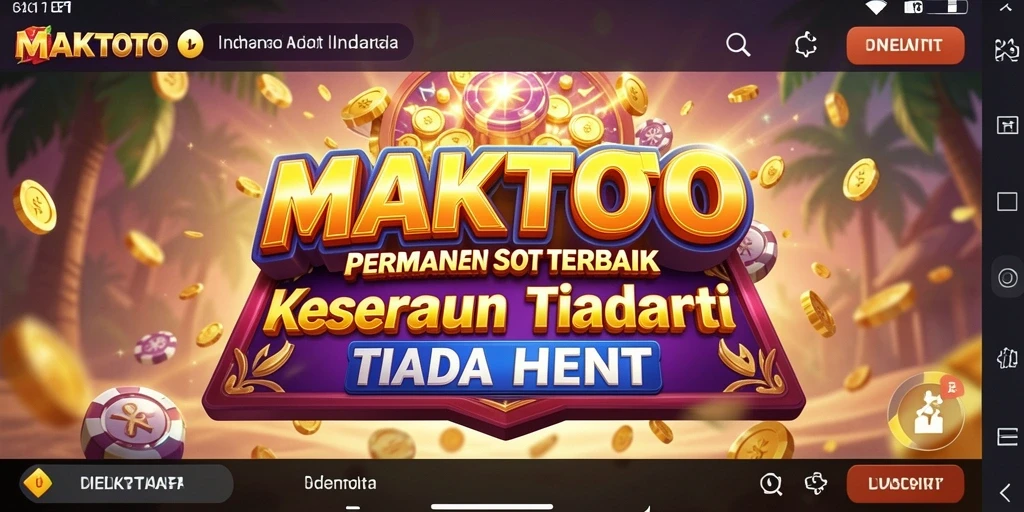 Tampilan gameplay seru dan menegangkan di MAKTOTO.
