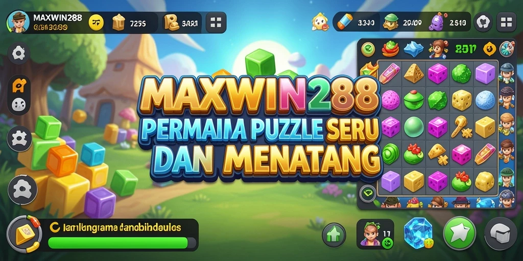 Tampilan gameplay menarik dari MAXWIN288 dalam menyelesaikan puzzle.