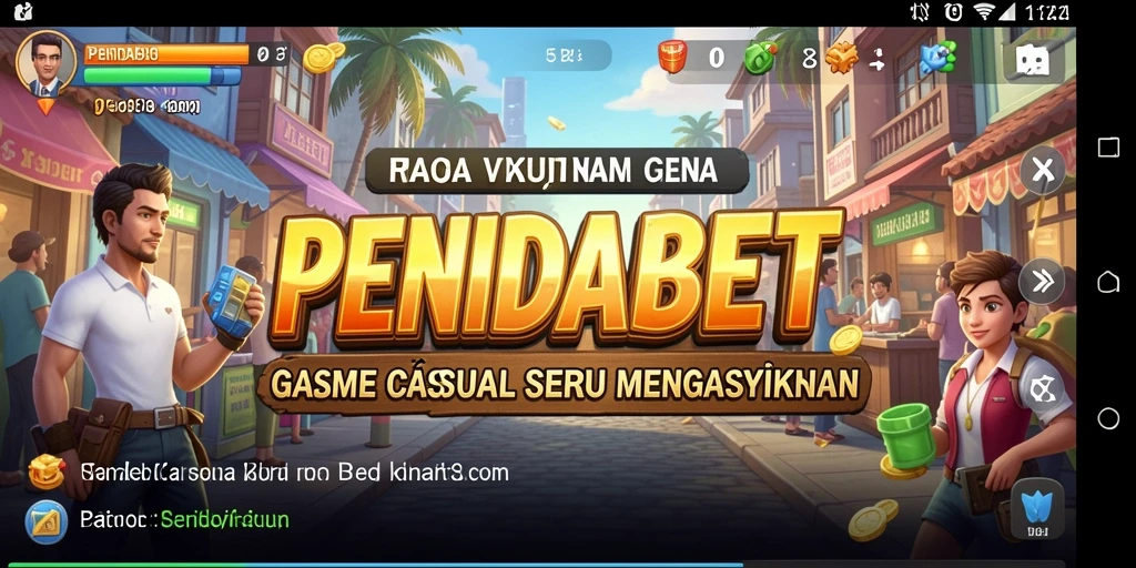 Tampilan seru gameplay PENIDABET dengan interaksi menarik.
