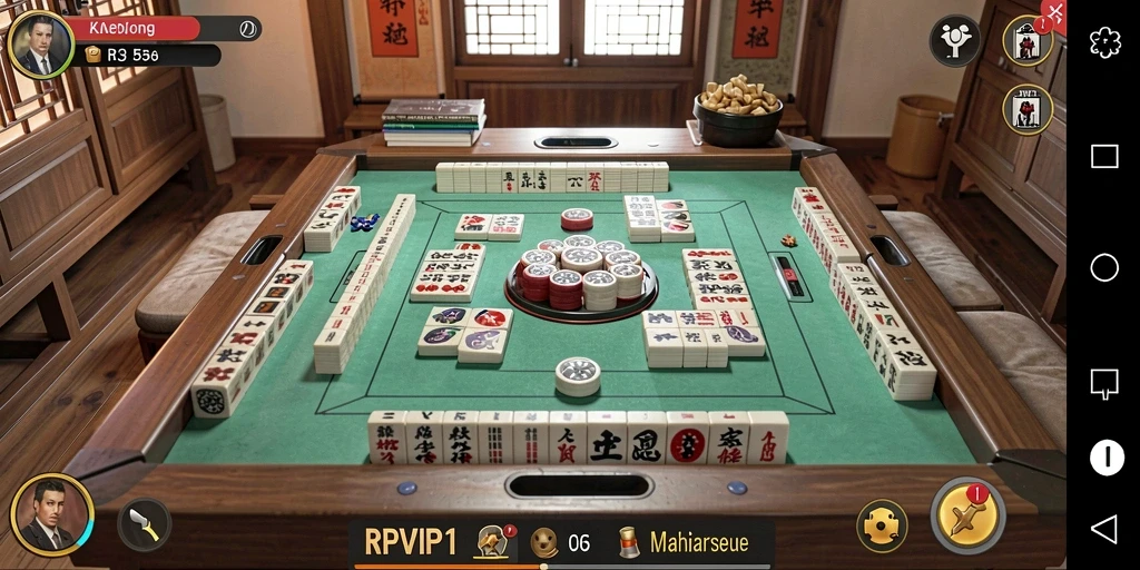 Tampilan gameplay RPVIP1 dengan grafis Mahjong yang menarik.