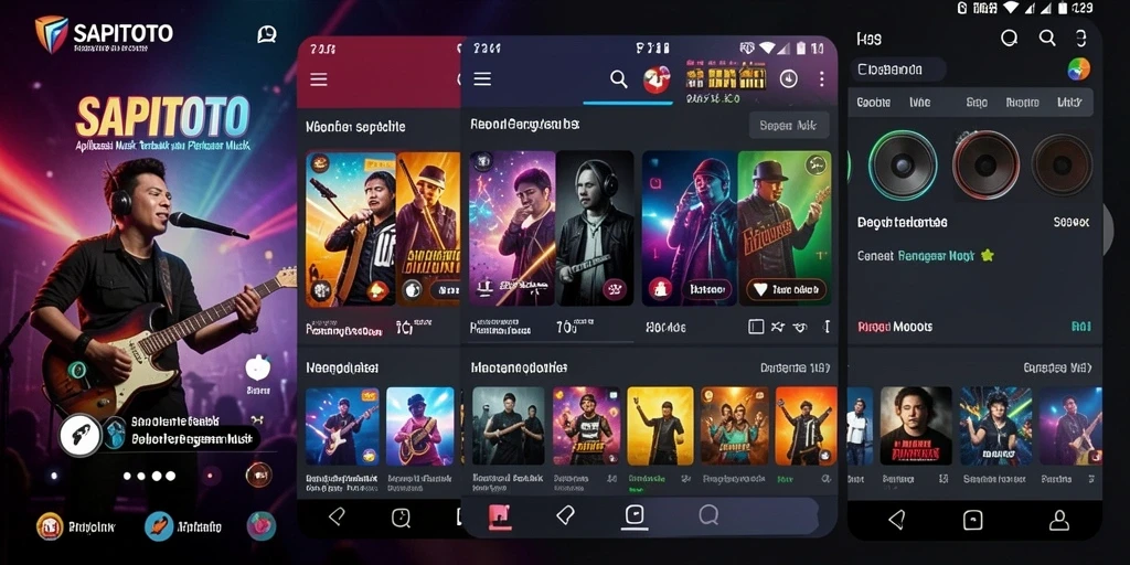 Tampilan gameplay SAPITOTO yang menarik dengan interaksi musik.