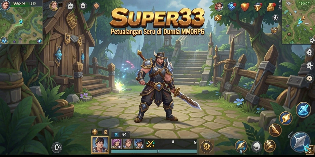 Tampilan gameplay seru dalam SUPER33, eksplorasi dunia MMORPG yang menakjubkan.