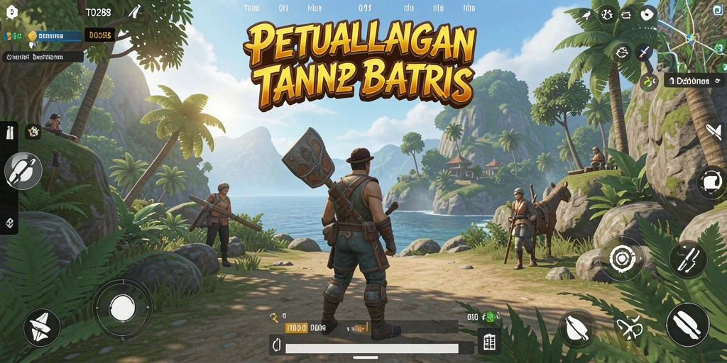 Screenshot gameplay TO288 yang menunjukkan petualangan seru di dunia terbuka.